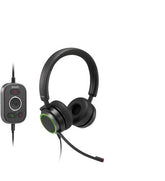 snom A330D Binaural USB Headset with HD Audio and Remote Control